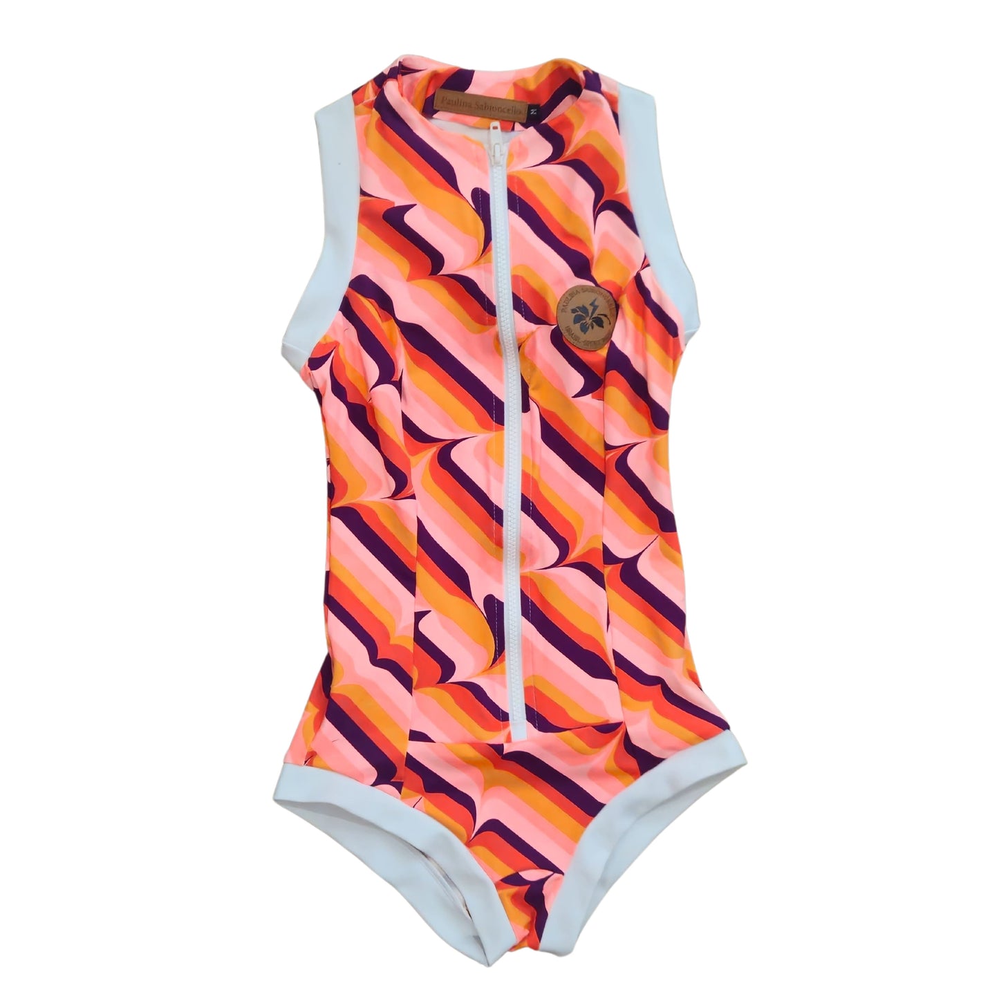 Paulina Sabioncello Short Sleeve Swimsuit