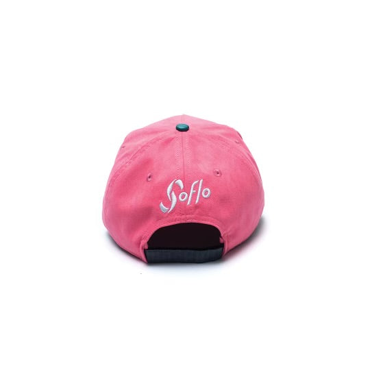Suede Pink Hat Silicone Logo