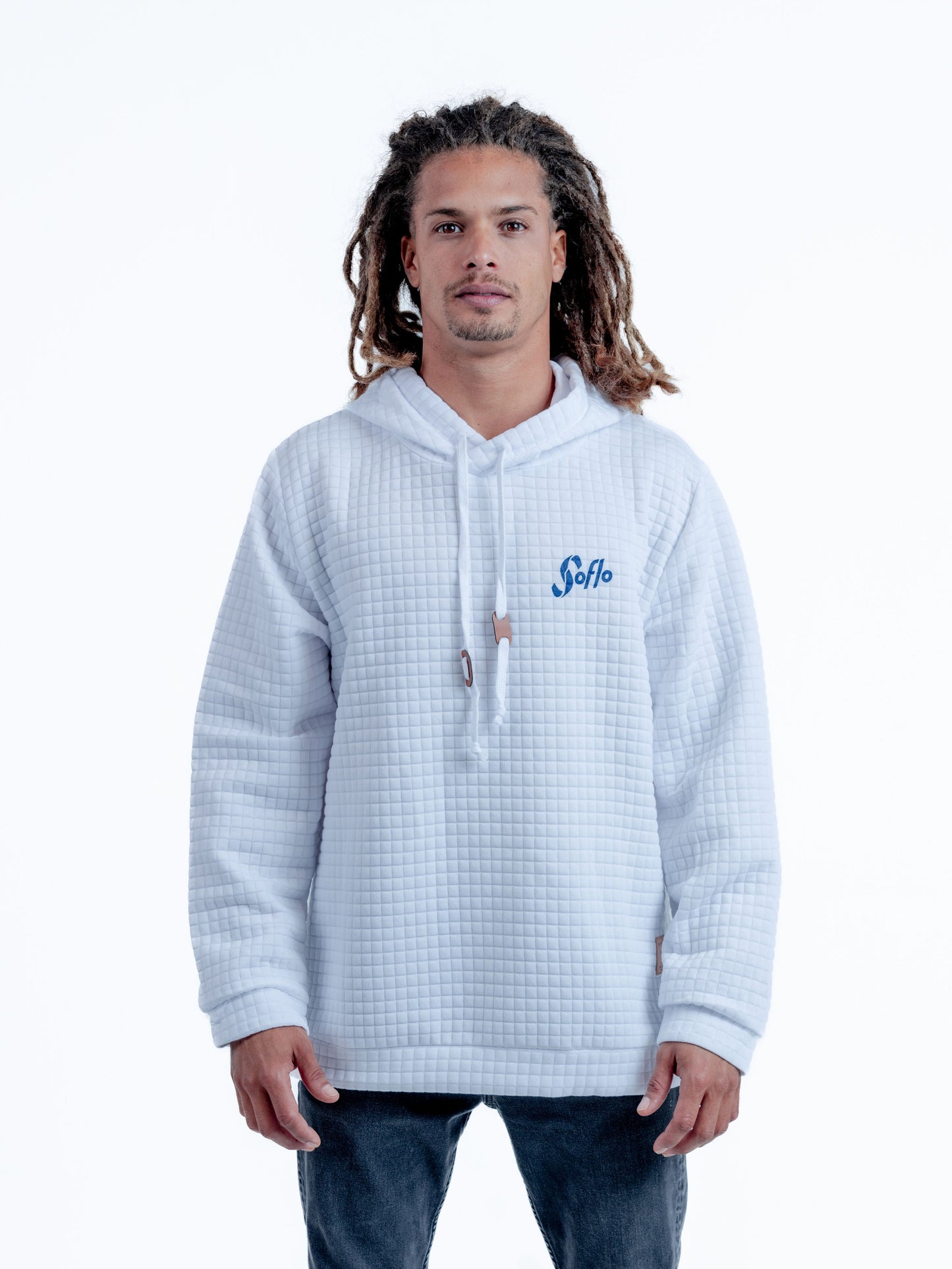 Quilted Hoodie Palm Logo