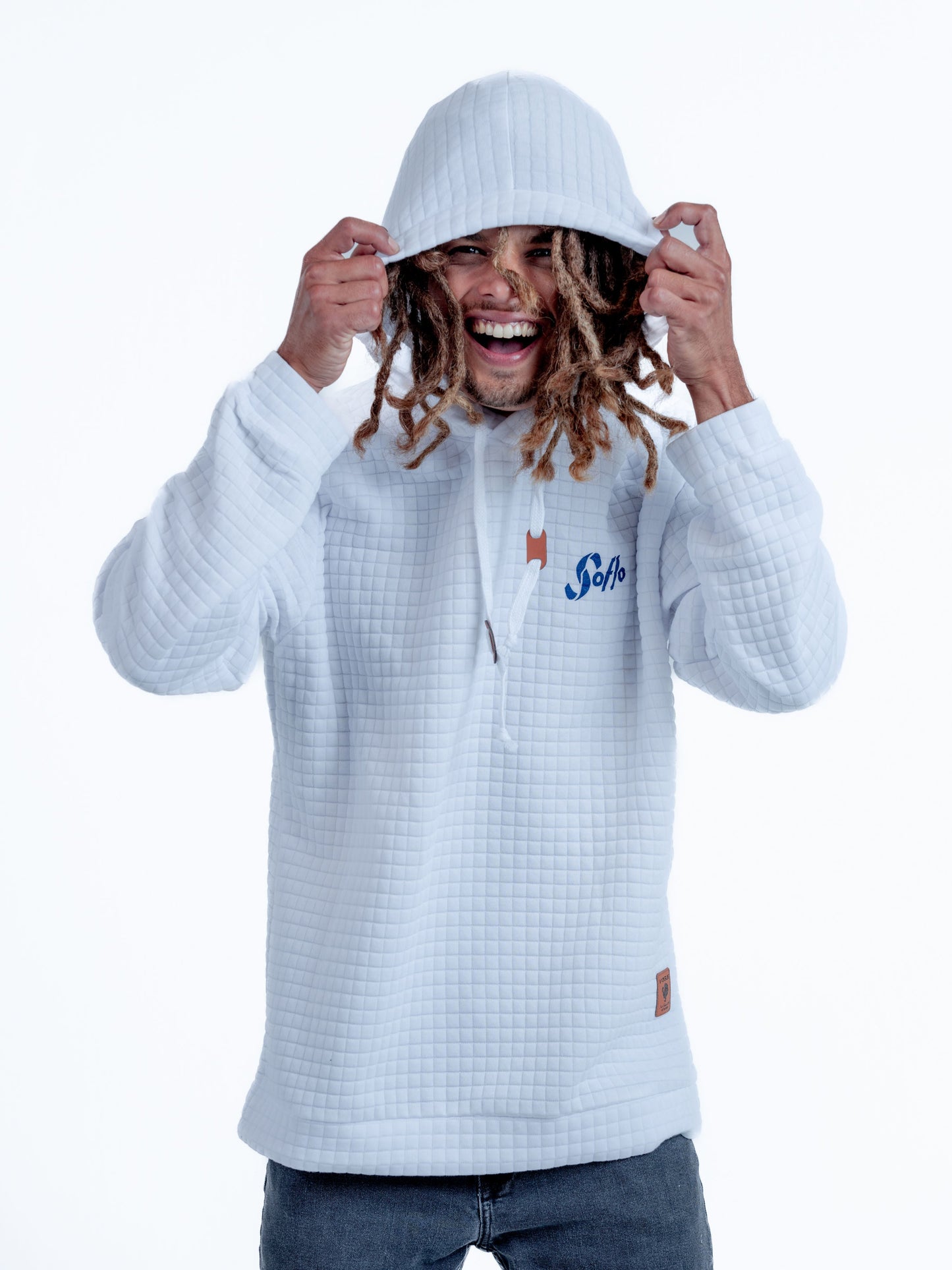 Quilted Hoodie Palm Logo