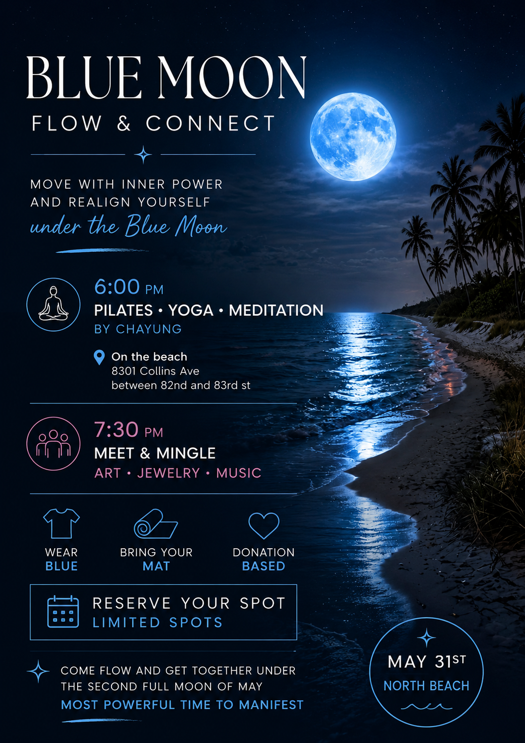 BLUE FULL MOON EVENT MAY 31