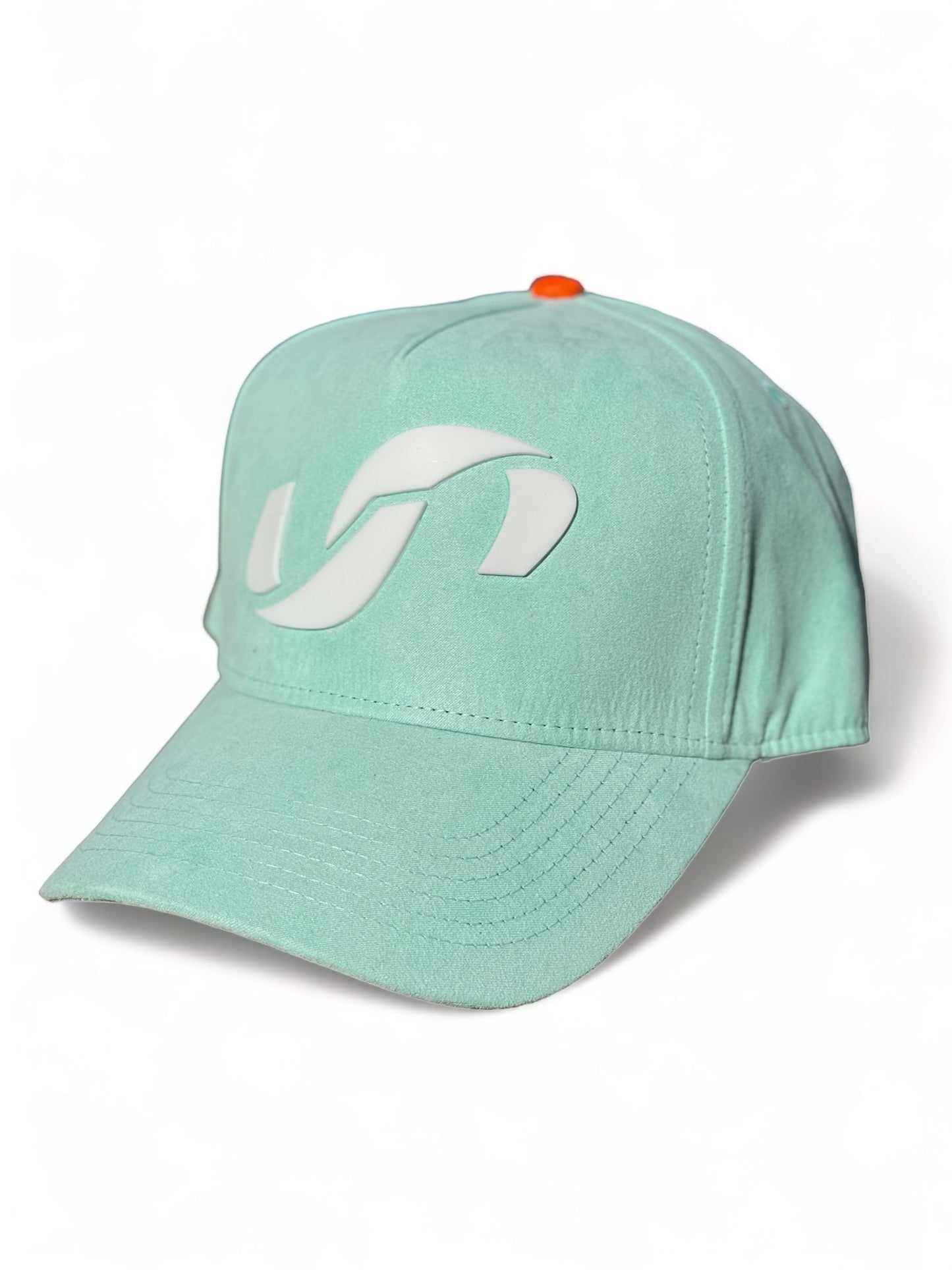 Suede Aqua Hat Silicone Logo