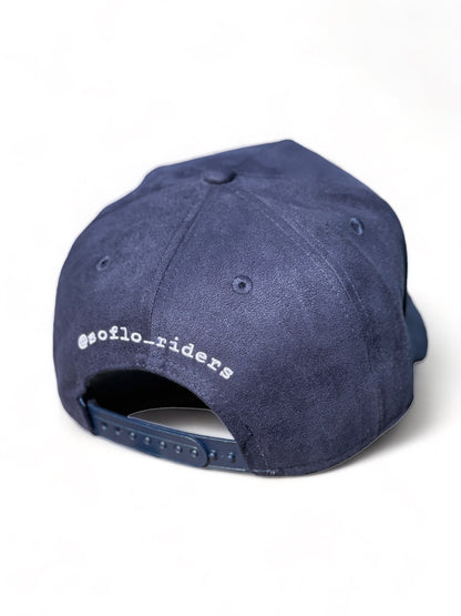 Suede Navy Trucker Hat