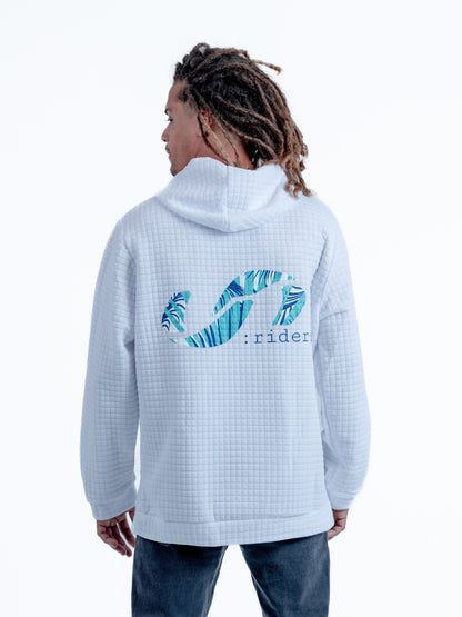 Quilted Hoodie Palm Logo